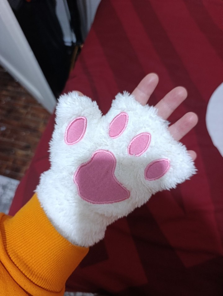 Pembe Kürklü Kadın Eldivenleri - Görsel 4