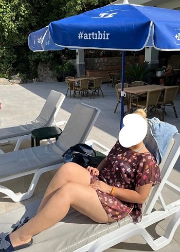 Bohem Tarz Şeffaf Bağlamalı Kadın Pareo - Görsel 2