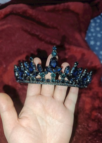 Parlak Lacivert Kına/ nişan tacı - Görsel 3
