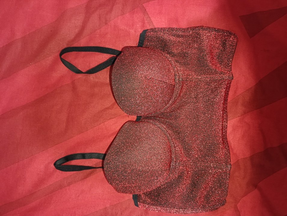 Kırmızı Parlak Mini Büstiyer - Görsel 4