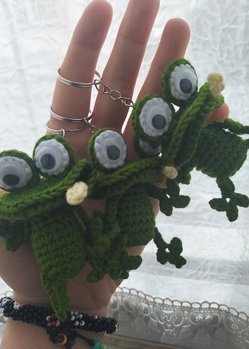 Renkli Örgü Anahtarlık - Görsel 3