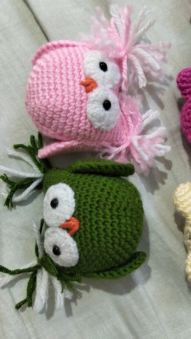 El Yapımı Bohem Baykuş anahtarlık - Görsel 2