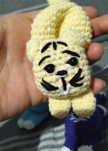 Renkli El Örgüsü Peluş anahtarlık - Görsel 5