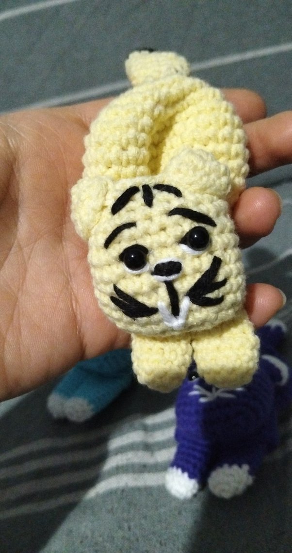 Renkli El Örgüsü Peluş anahtarlık - Görsel 5