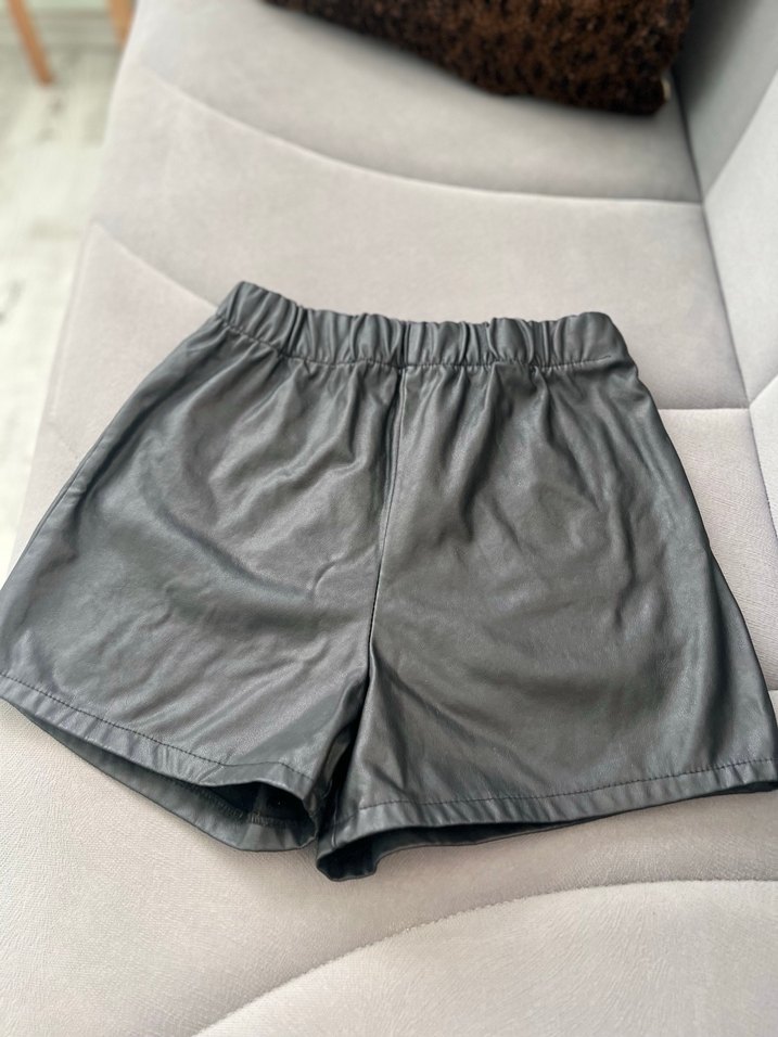 Deri Mini Şort - Görsel 3