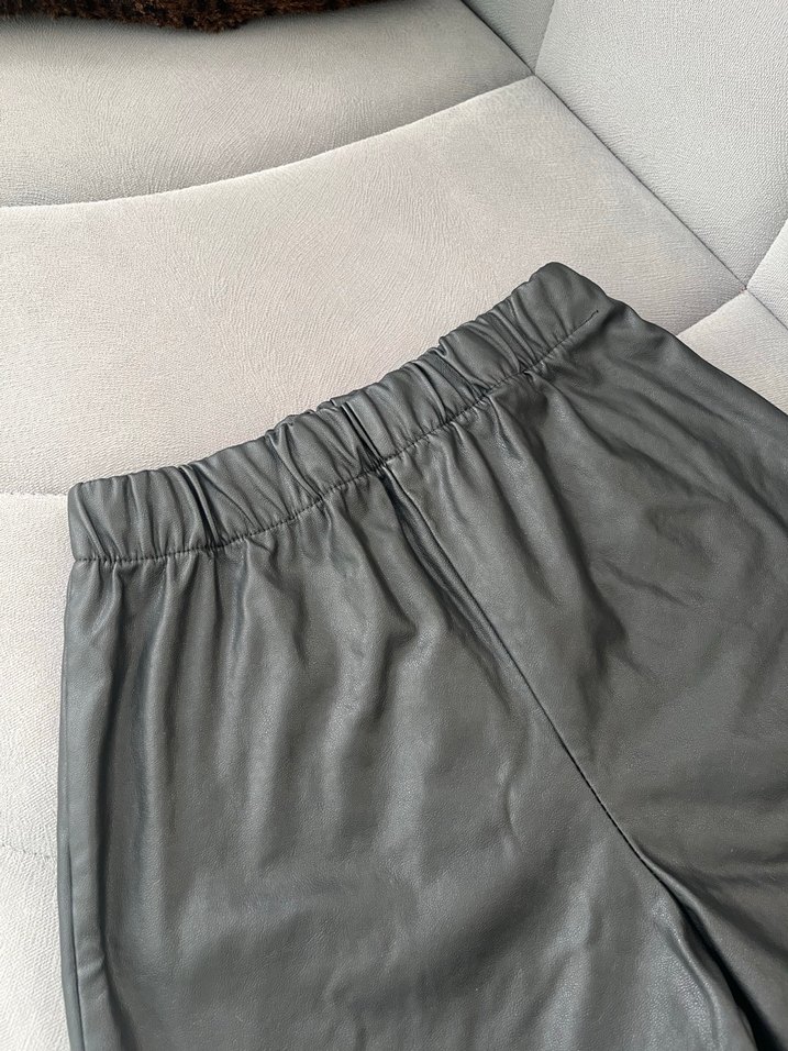 Deri Mini Şort - Görsel 2