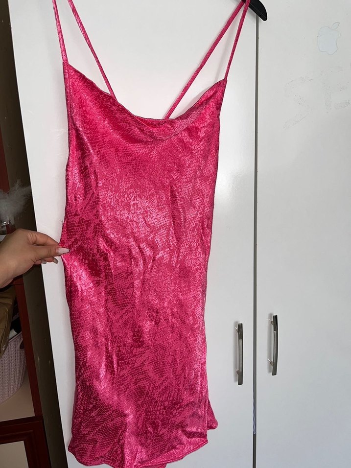 Zara Saten Elbise - Görsel 5