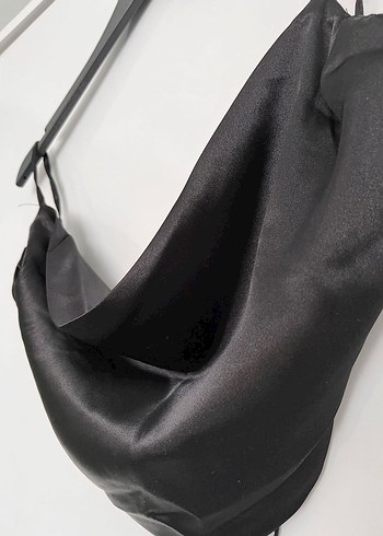 Siyah Saten Büstiyer - Görsel 3