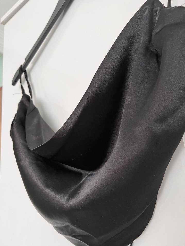 Siyah Saten Büstiyer - Görsel 3