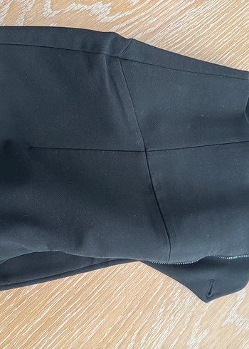 Kadın Siyah Midi Kumaş Pantolon - Görsel 4