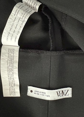 Kadın Siyah Midi Kumaş Pantolon - Görsel 2