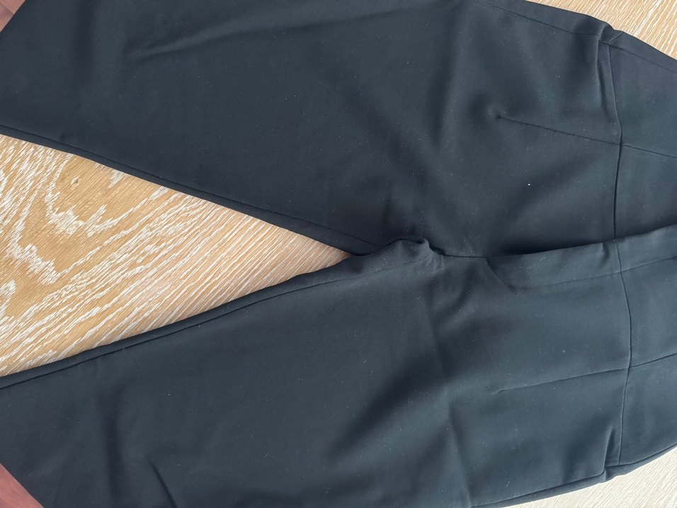 Kadın Siyah Midi Kumaş Pantolon - Görsel 3