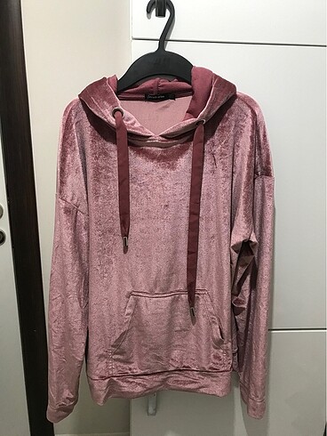Stradivarius Stradivarius Kadife Kapüşonlu Sweatshirt