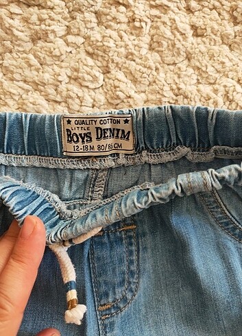 1 Yaş Beden Denim şort takım