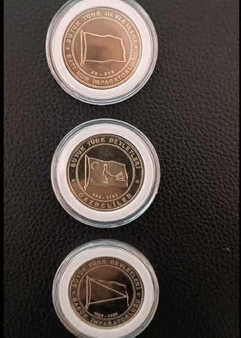 2015 Büyük Türk Devletleri 1 Kuruş 9 Adet - Görsel 4