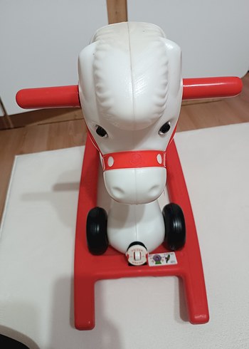 Beyaz Sallanan At Oyuncağı sadece izmir - Görsel 2
