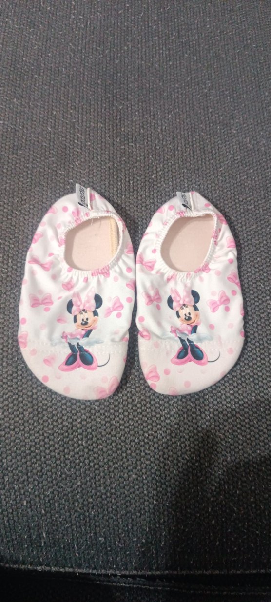 slipstop Kız Çocuk Pembe Minnie desenli kaydırmaz patik - Görsel 2