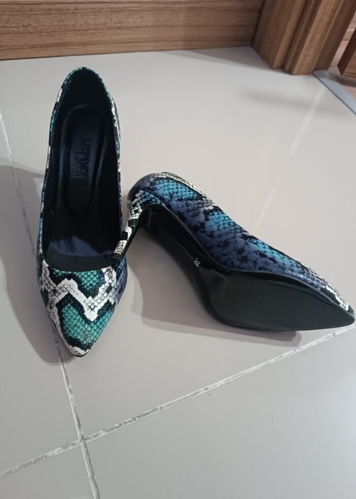 Yılan derisi stiletto - Görsel 2