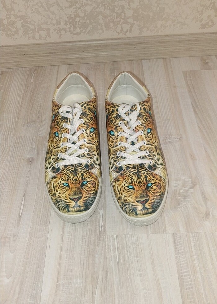 Benzeri yok kaplan desenli ayakkabı  - Görsel 2