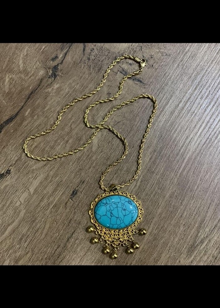 Bayan 22 ayar Altın kaplama zincir ömürlük ürün - Görsel 2