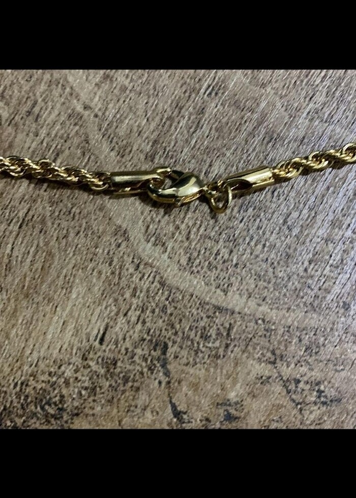 Bayan 22 ayar Altın kaplama zincir ömürlük ürün - Görsel 4