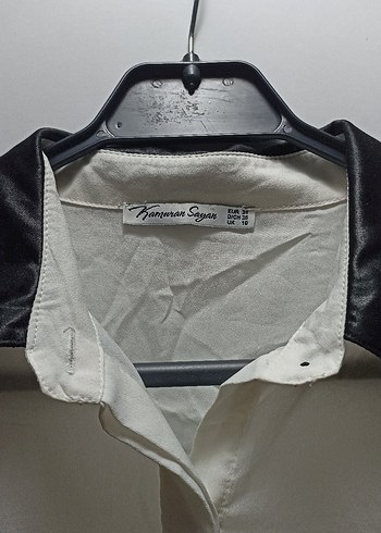 Siyah Yakalı Uzun Kollu Gömlek - Görsel 3