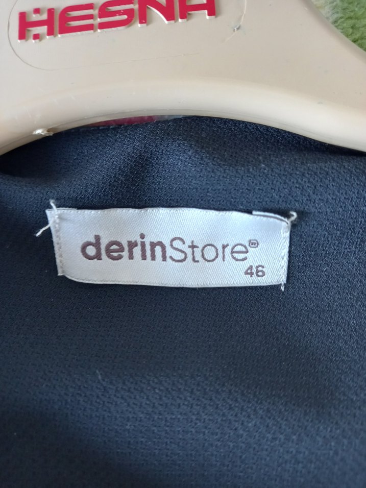 Drapeli Siyah Desenli Uzun Kadın  ferace - Görsel 3