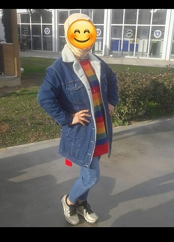Kürklü kot ceket