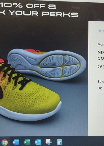 42 Beden çeşitli Renk Nike Erkek Renkli Spor Ayakkabı