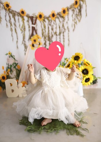 Kız Çocuk Beyaz Dantel İşlemeli Bolero - Görsel 2