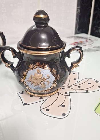 Siyah ve Altın Detaylı İki Kahve Fincanı - Görsel 9