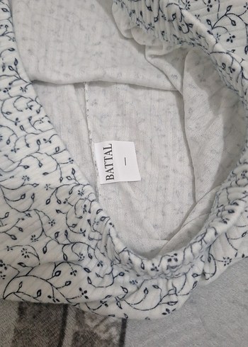 Gri Desenli Rahat Kadın pijama - Görsel 3