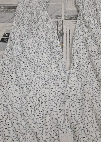 Gri Desenli Rahat Kadın pijama - Görsel 4