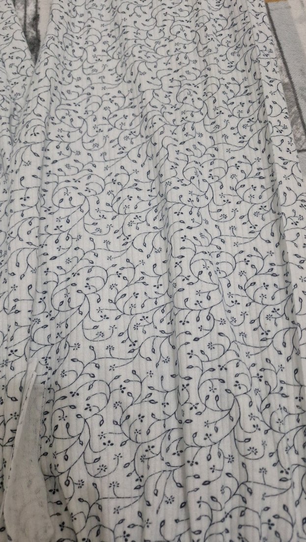 Gri Desenli Rahat Kadın pijama - Görsel 2