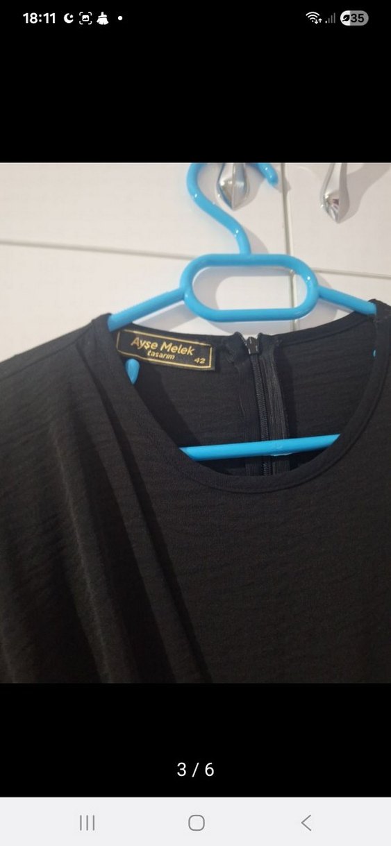 Uzun Kol Kadın Elbise - Görsel 3