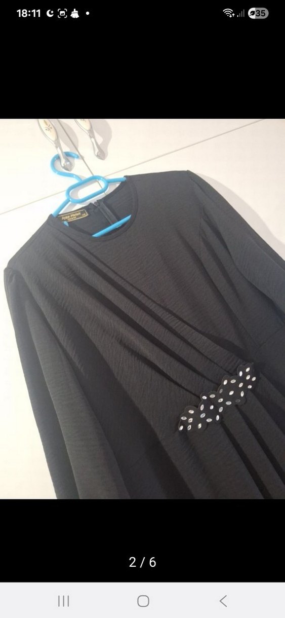 Uzun Kol Kadın Elbise - Görsel 2