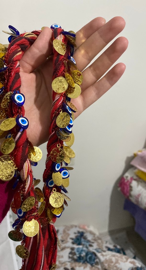 Renkli Nakışlı Bohem Kadın El Zinciri - Görsel 4