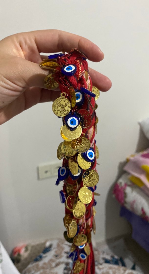 Renkli Nakışlı Bohem Kadın El Zinciri - Görsel 3