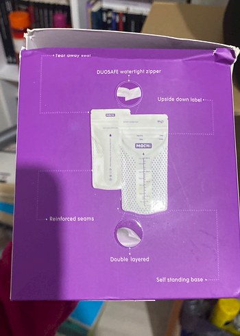 Mochi Çift Katmanlı Anne Sütü Saklama Poşeti - Görsel 6