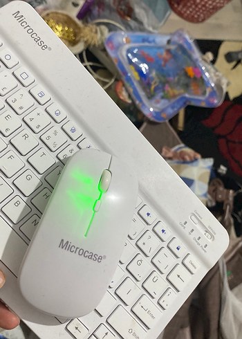 Microcase Beyaz Kablosuz Klavye ve Mouse Seti - Görsel 3