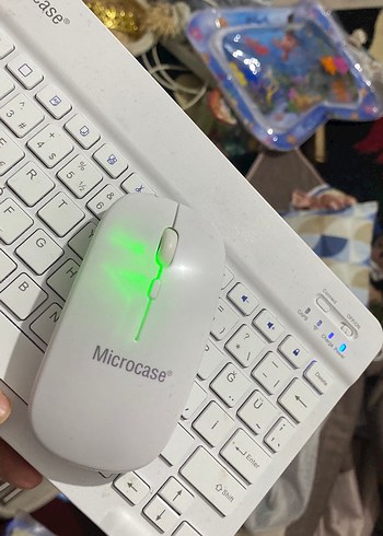 Microcase Beyaz Kablosuz Klavye ve Mouse Seti - Görsel 4