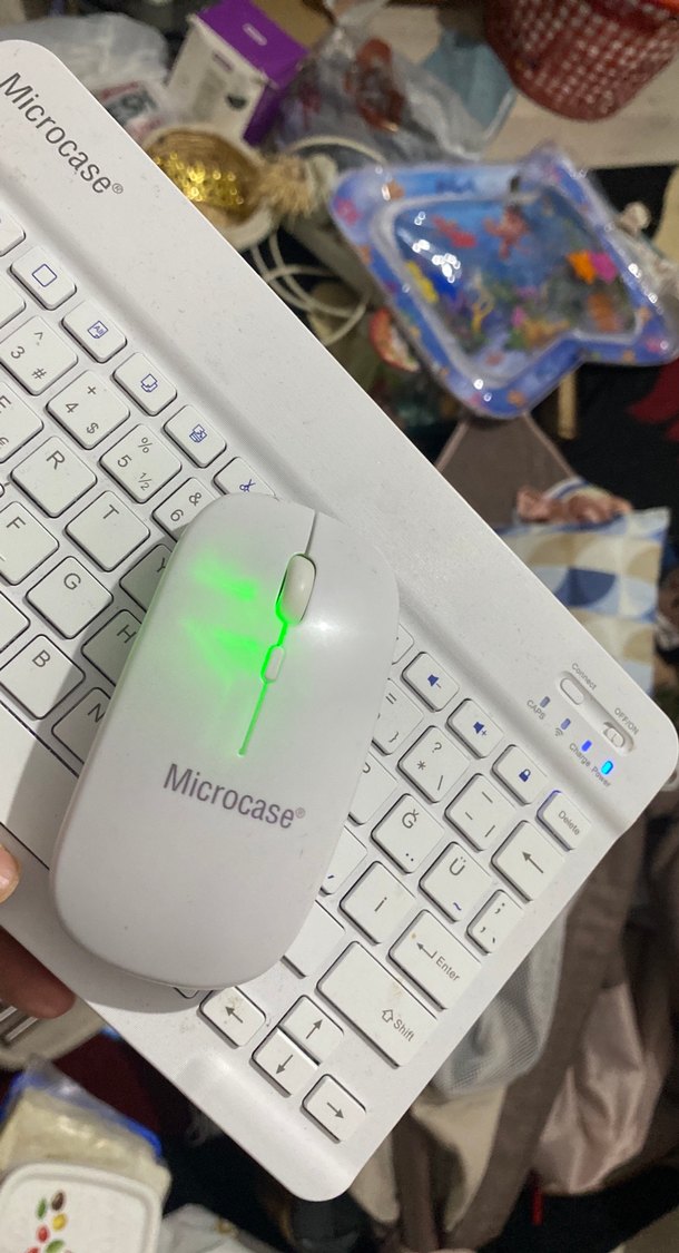 Microcase Beyaz Kablosuz Klavye ve Mouse Seti - Görsel 4