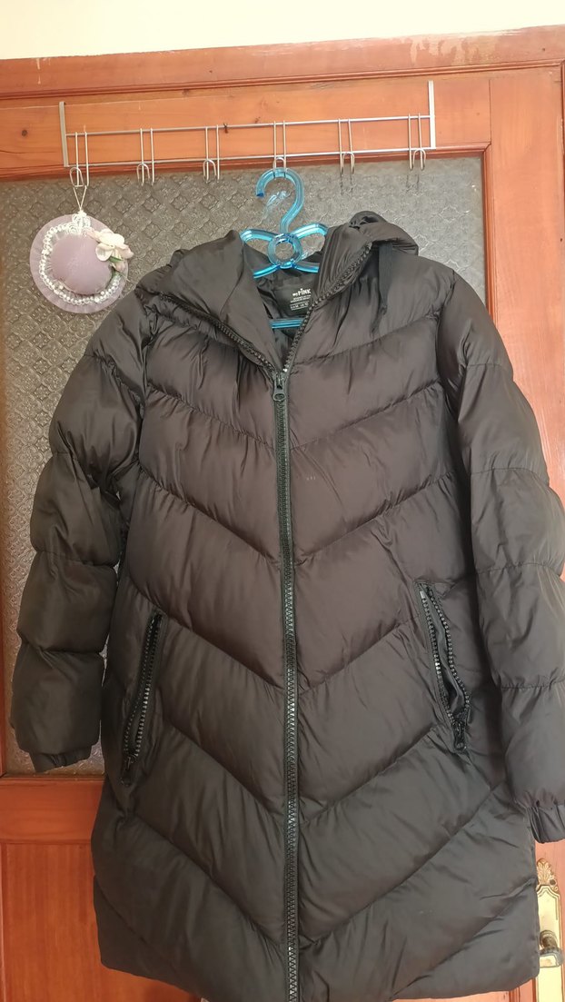 Kahverengi Kapitone Fermuarlı Kışlık Kadın Mont - Görsel 2