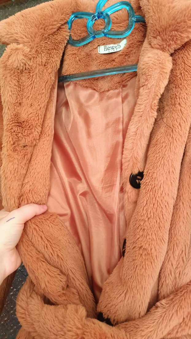 Kadın Kahverengi Kürklü Midi Kaban - Görsel 3