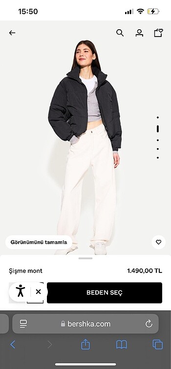 Bershka Yeni sezon bershka şişme mont
