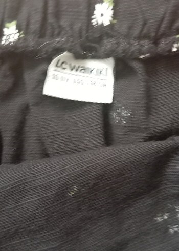 Kız çocuk Pamuk Keten Siyah Etek Fırfırlı - Görsel 4