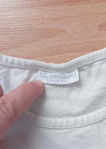 Beyaz Baskılı Kız Çocuk Tişörtü - Görsel 4