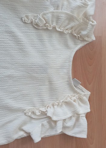 Kız Çocuk Fırfırlı Kolsuz Bluz - Görsel 2