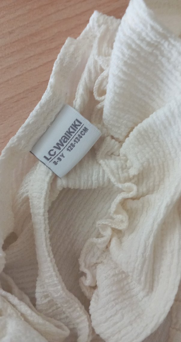 Kız Çocuk Fırfırlı Kolsuz Bluz - Görsel 4