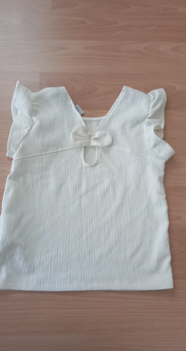 Kız Çocuk Fırfırlı Kolsuz Bluz - Görsel 3